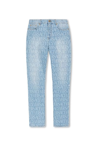 VERSACE Men's Printed Denim Jeans - FW23 Collection