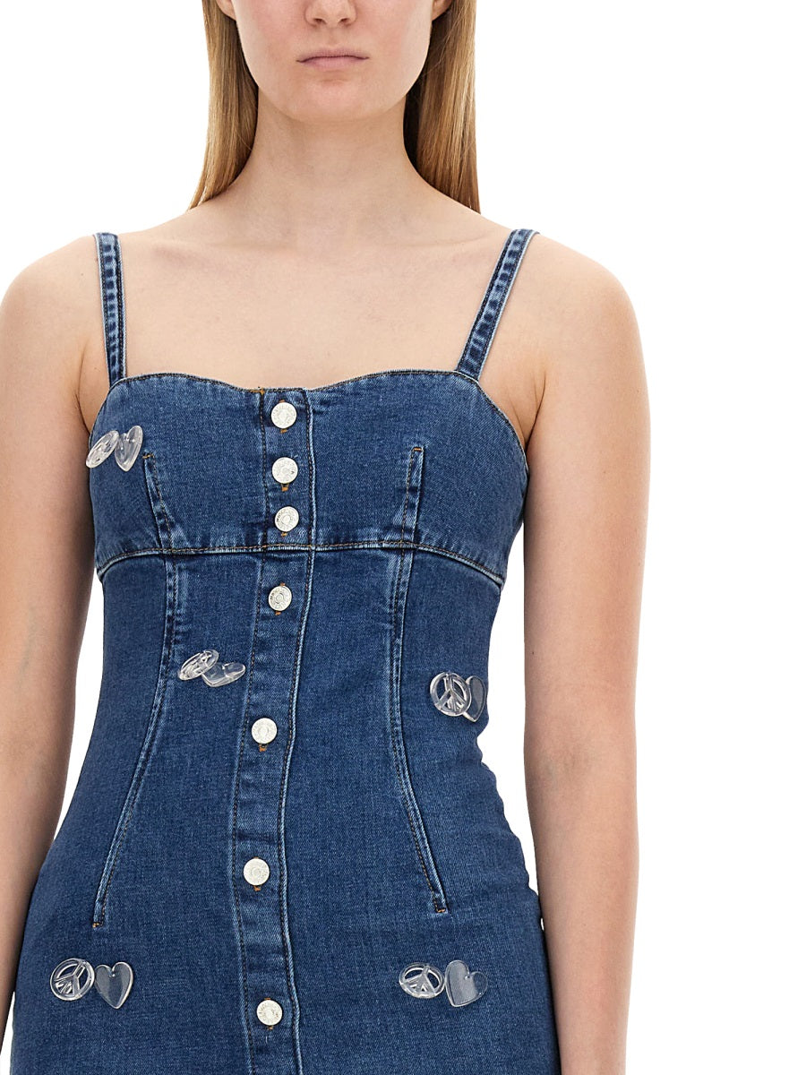 MOSCHINO JEANS Denim Mini Dress for Women - Size S