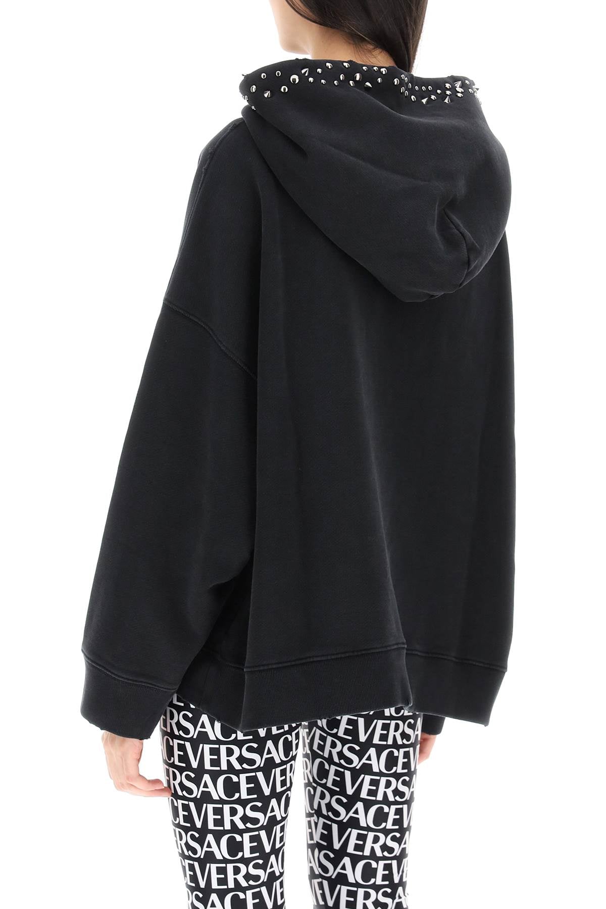 VERSACE Oversized Cotton Sweatshirt for Women - SS23