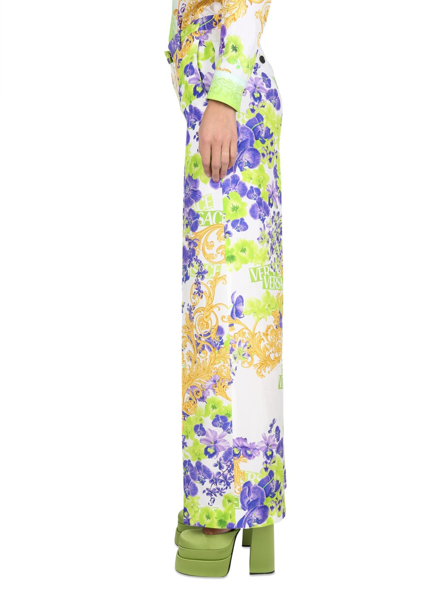 VERSACE Baroque Print Trousers for Women