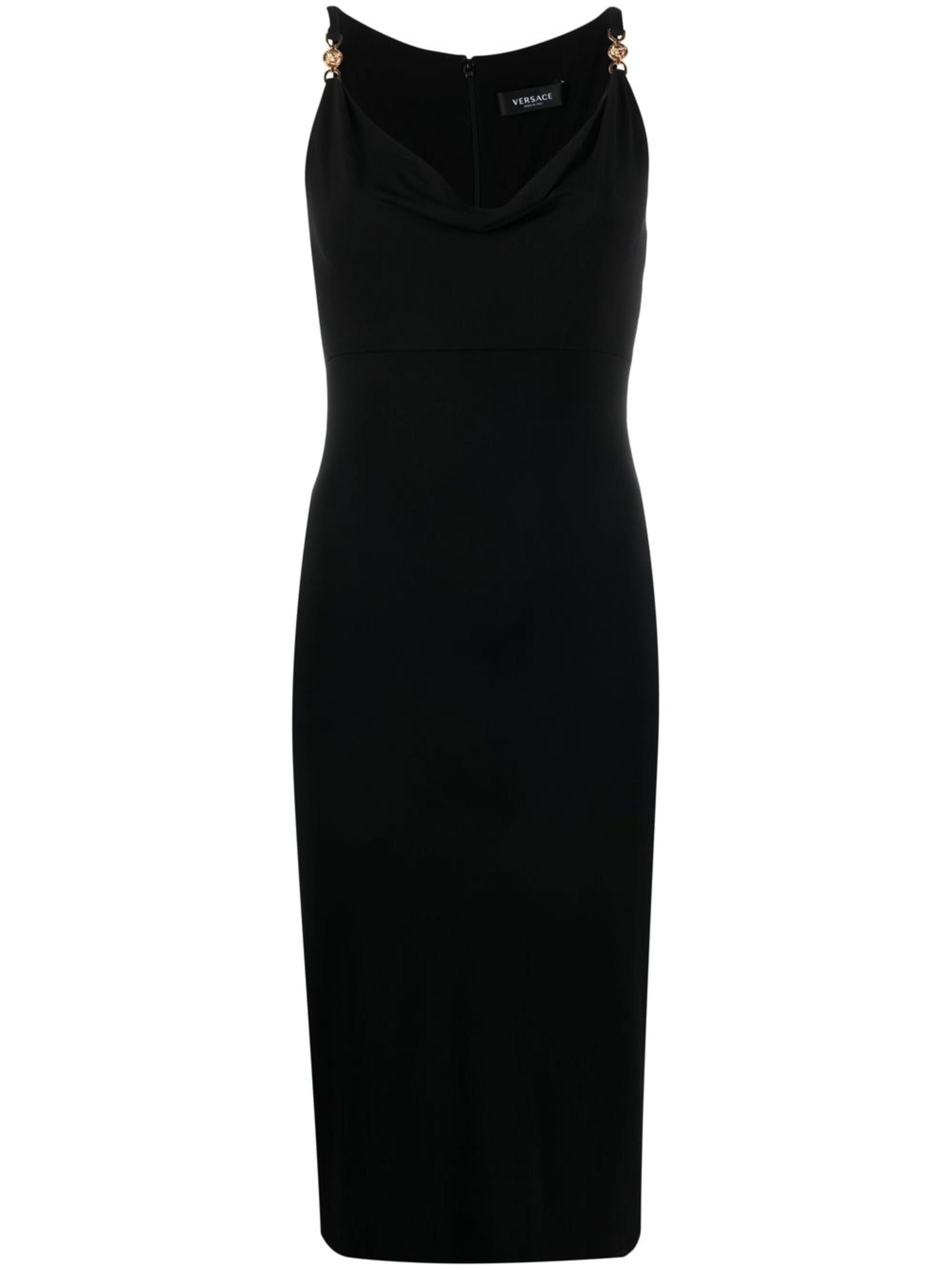VERSACE Medusa `95 Black Midi Dress