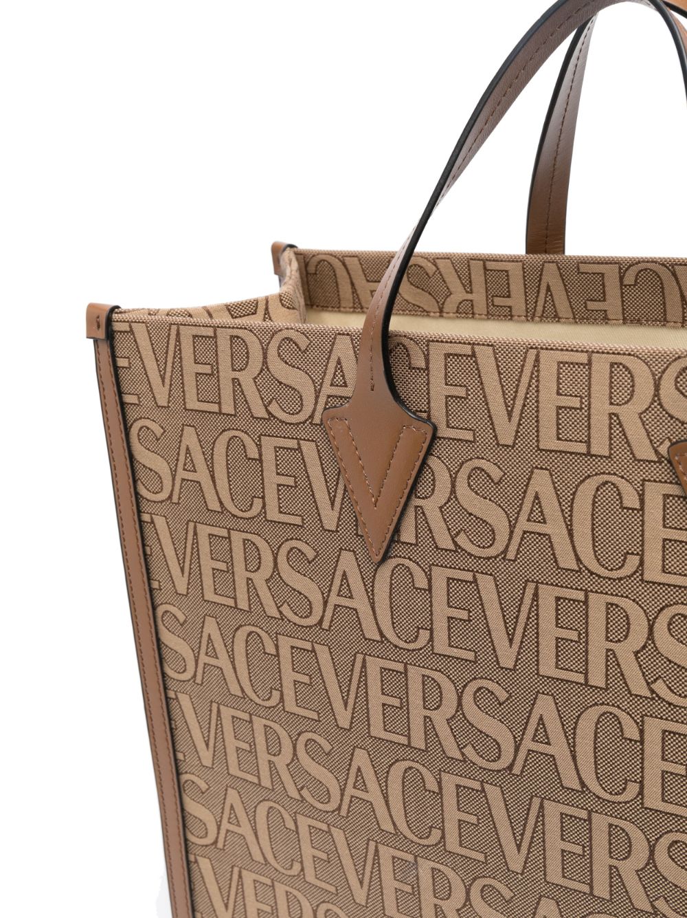 VERSACE Allover Logo Shopper Handbag