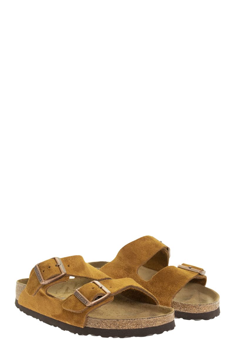 BIRKENSTOCK Arizona Suede Leather Slip-On Sandal