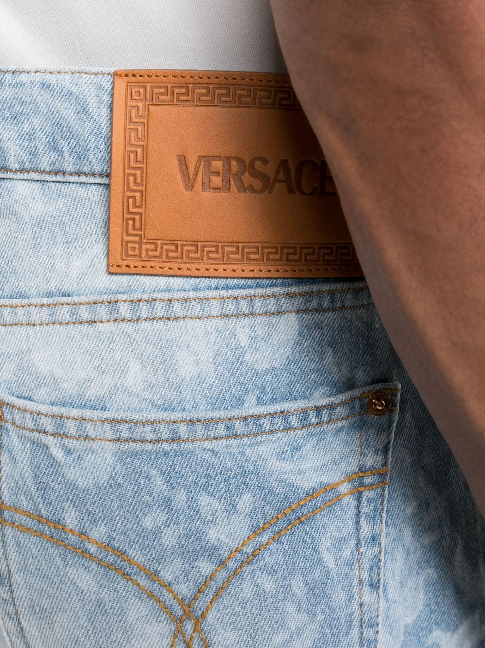 VERSACE Stylish Denim Shorts for Men