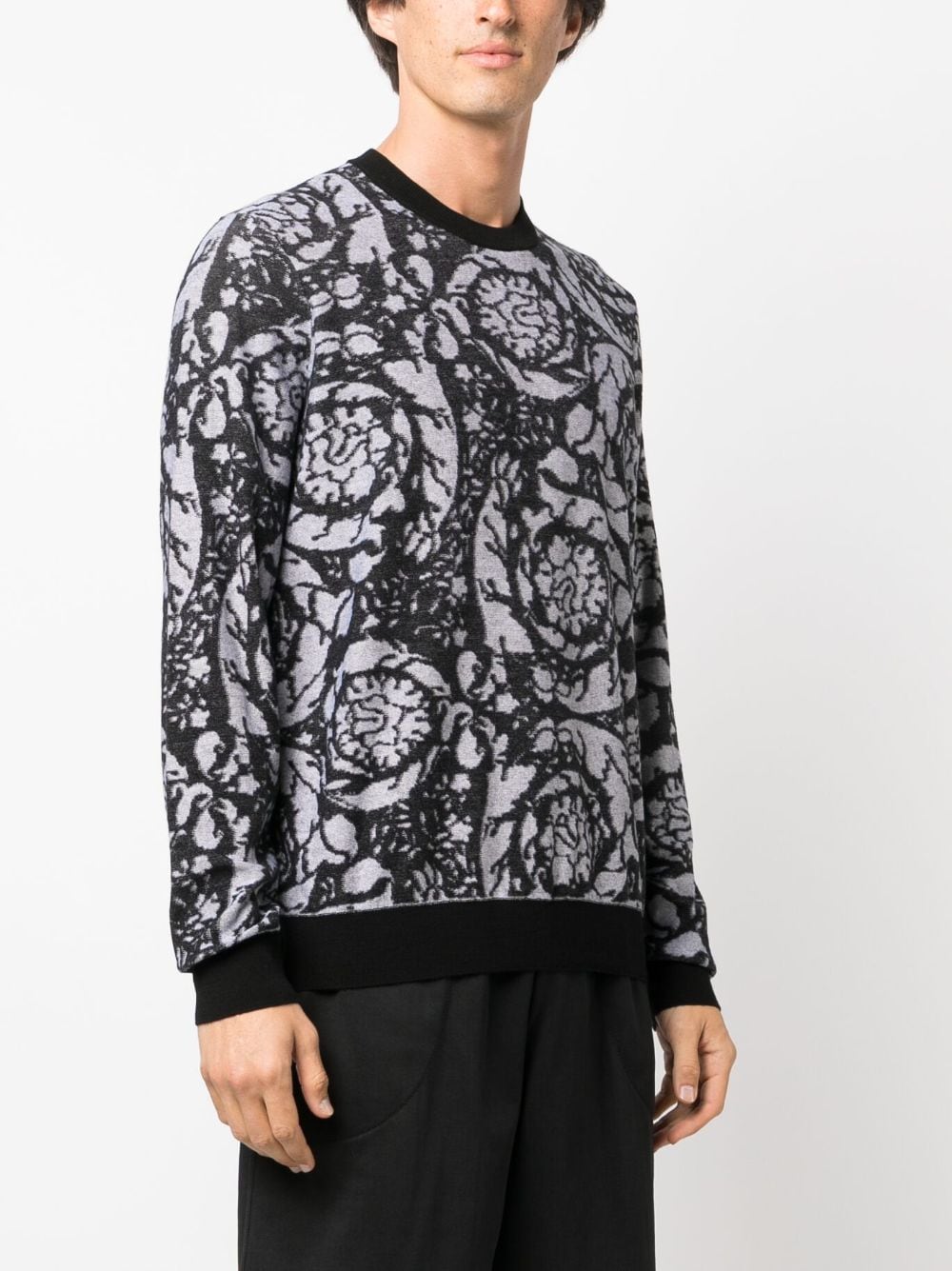 VERSACE Baroque Silhouette Men's Sweater