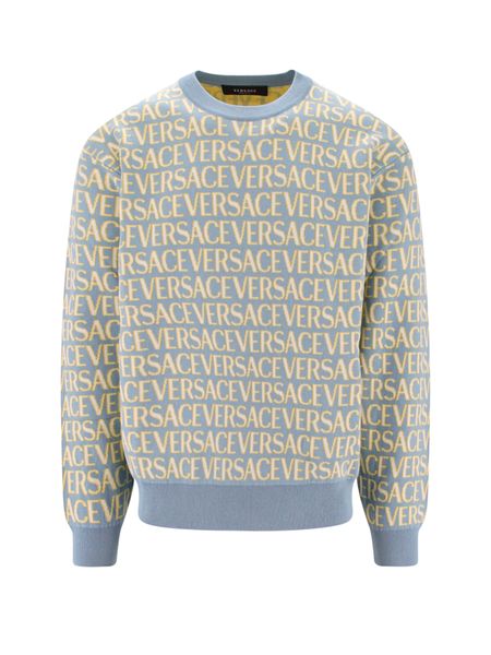 VERSACE Cotton Crew-Neck Sweater