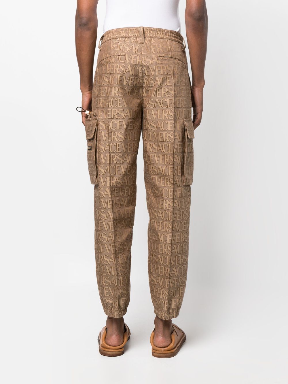 VERSACE Cotton Blend Cargo Trousers for Men - Fall/Winter 2025