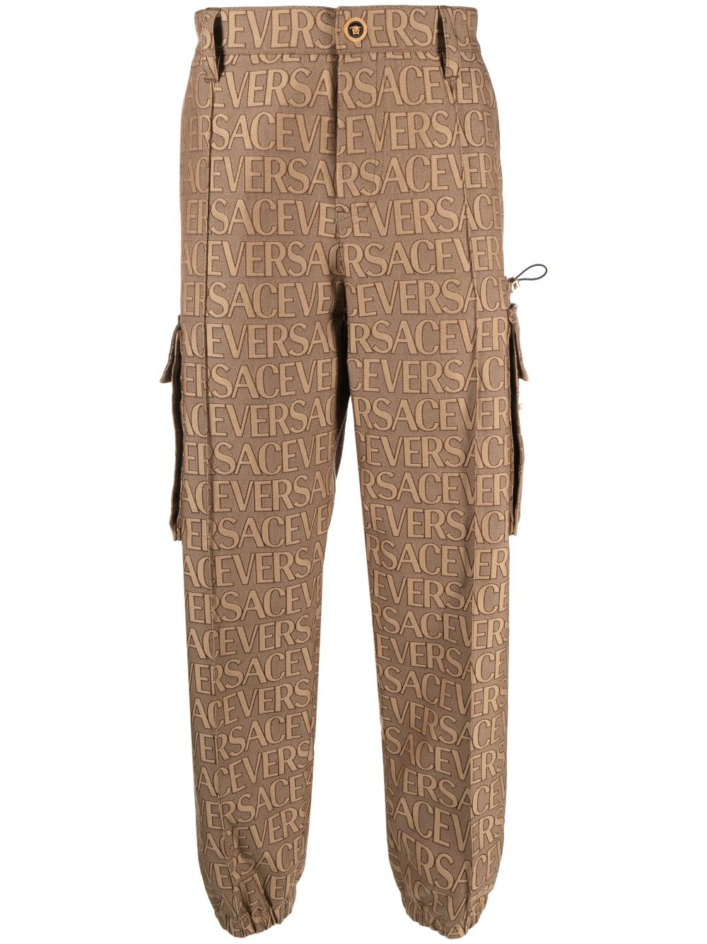VERSACE Cotton Blend Cargo Trousers for Men - Fall/Winter 2025
