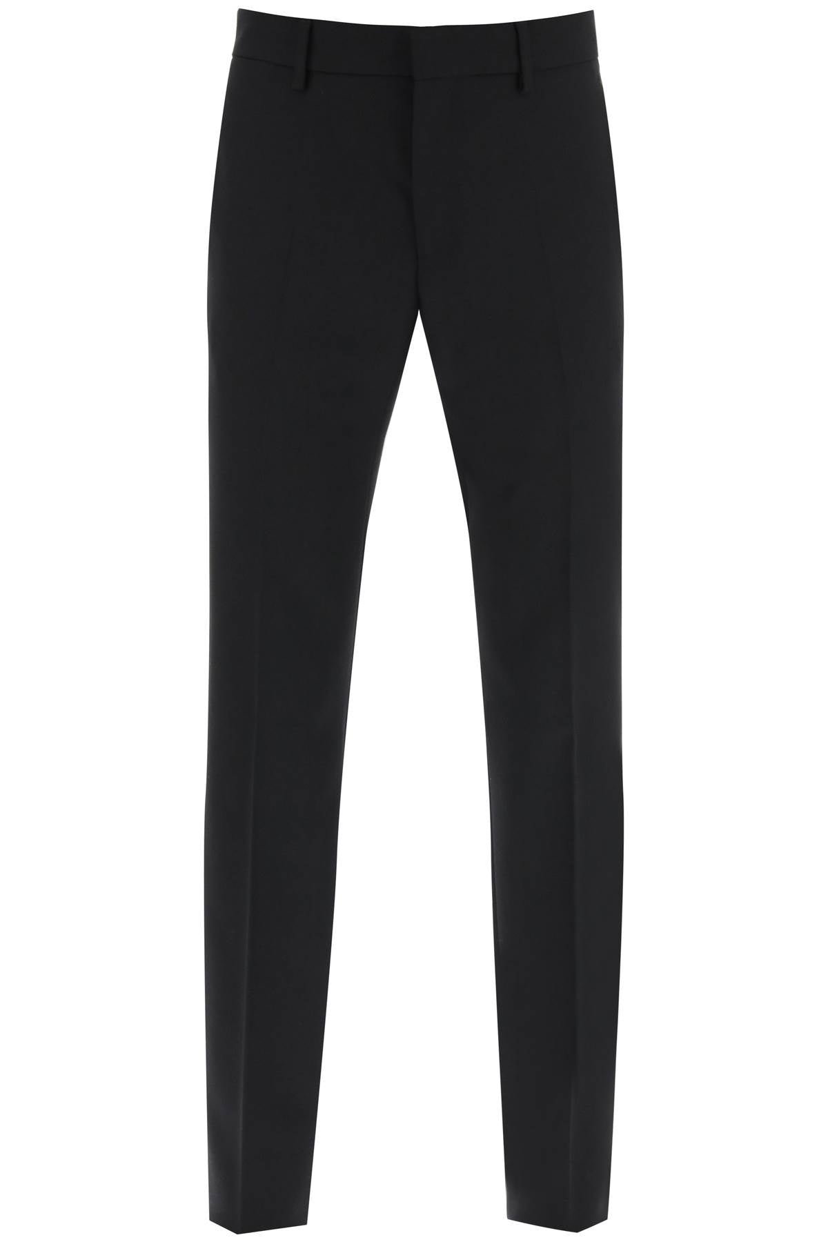 VERSACE Refined Wool Fabric Formal Pants for Men