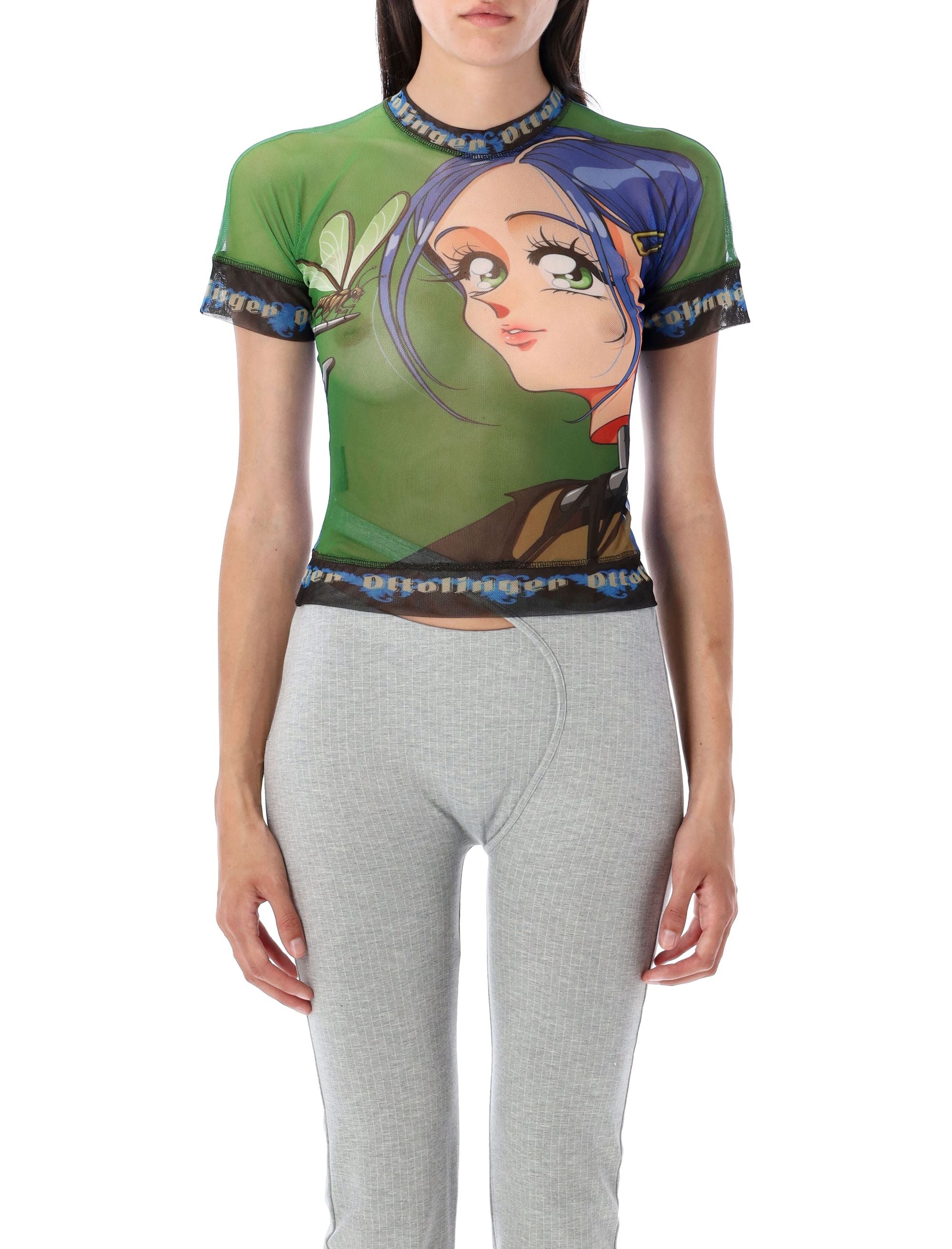 OTTOLINGER Slim Fit Mesh T-Shirt - Women’s S