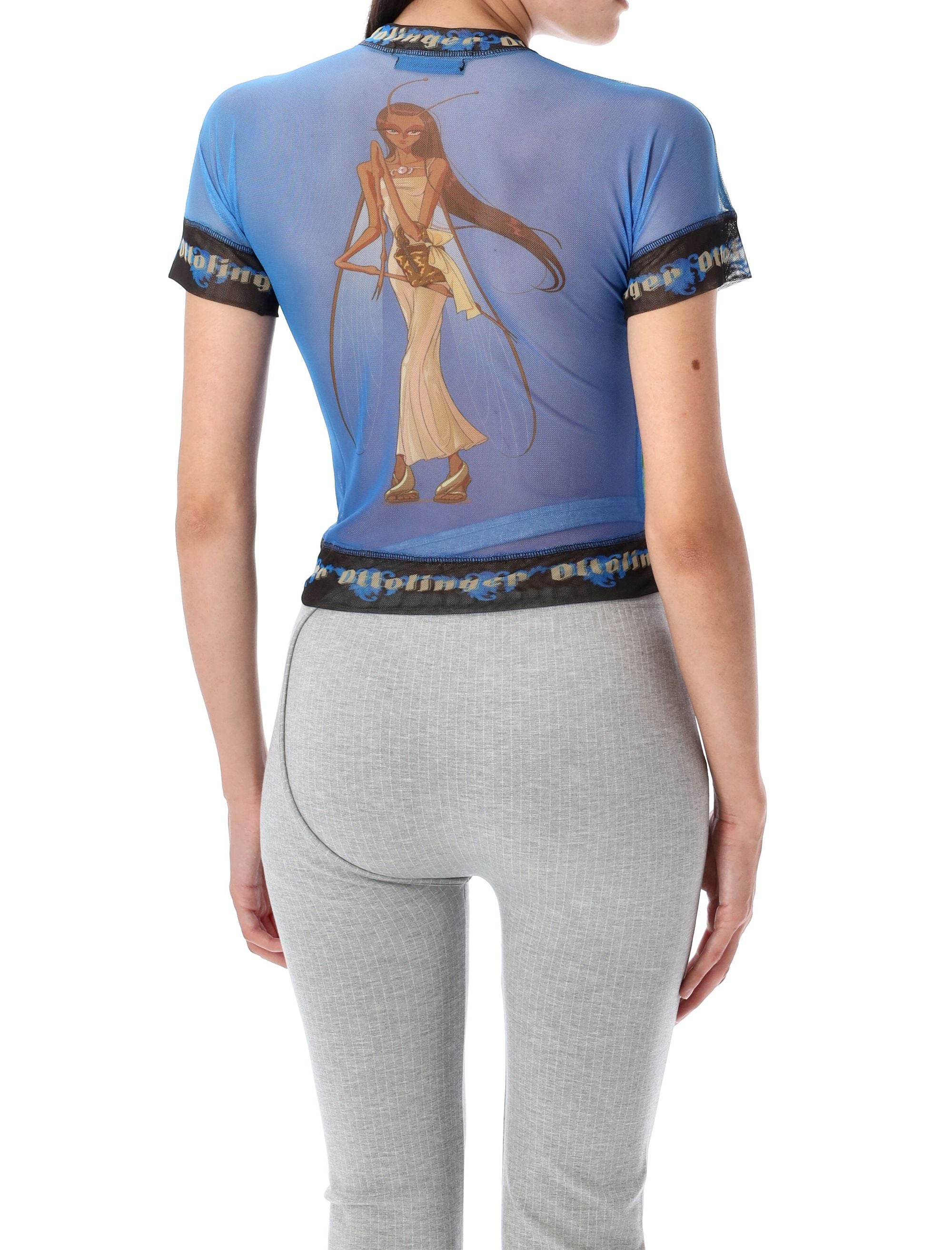 OTTOLINGER Slim Fit Mesh T-Shirt - Women’s S