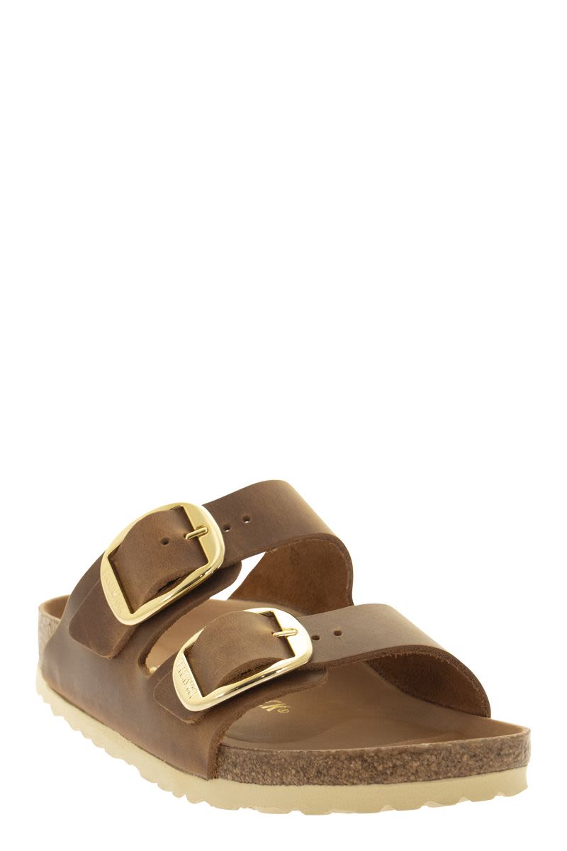 BIRKENSTOCK Oiled Leather Slip-On Sandal