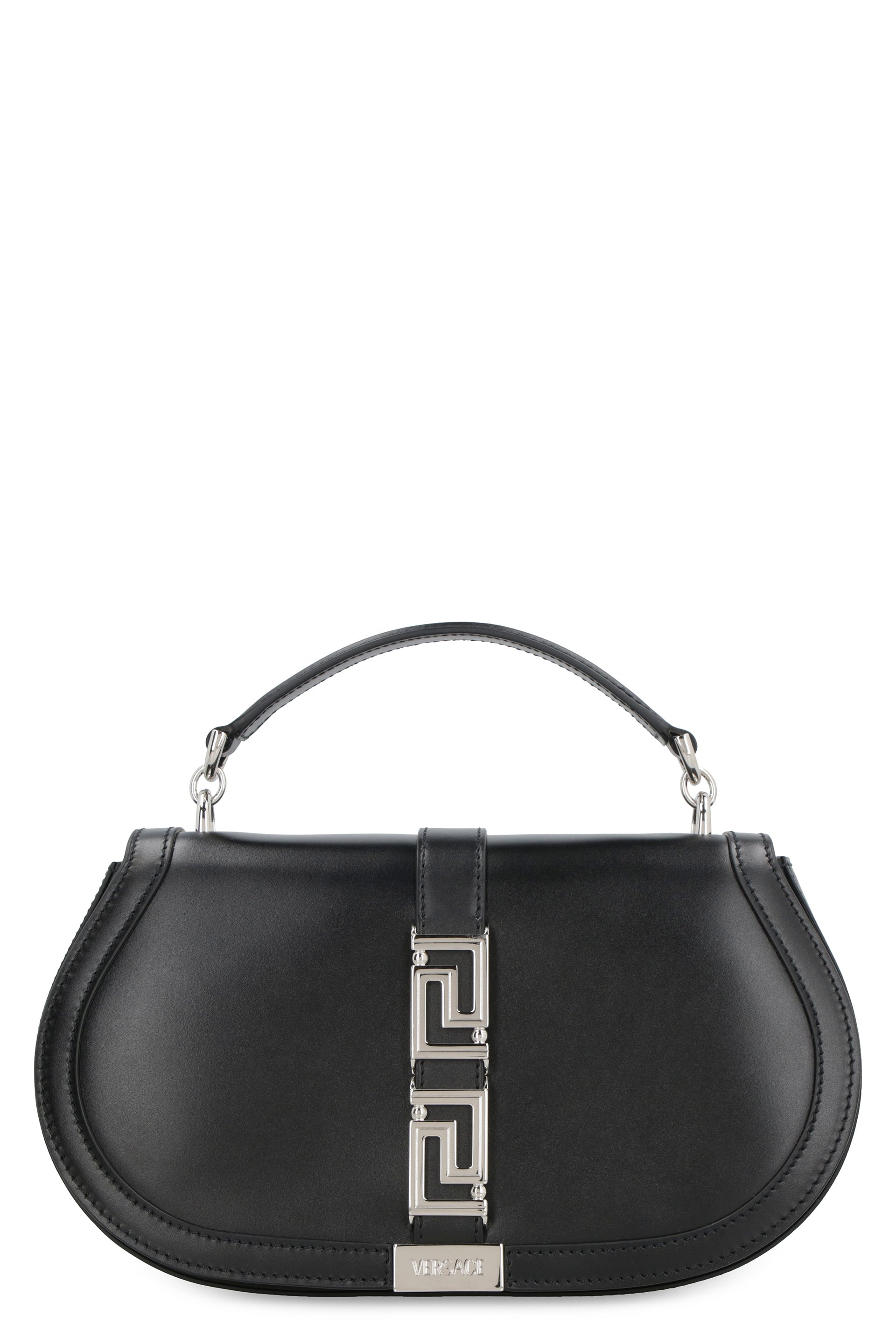 VERSACE Mini Greek Goddess Leather Crossbody Handbag