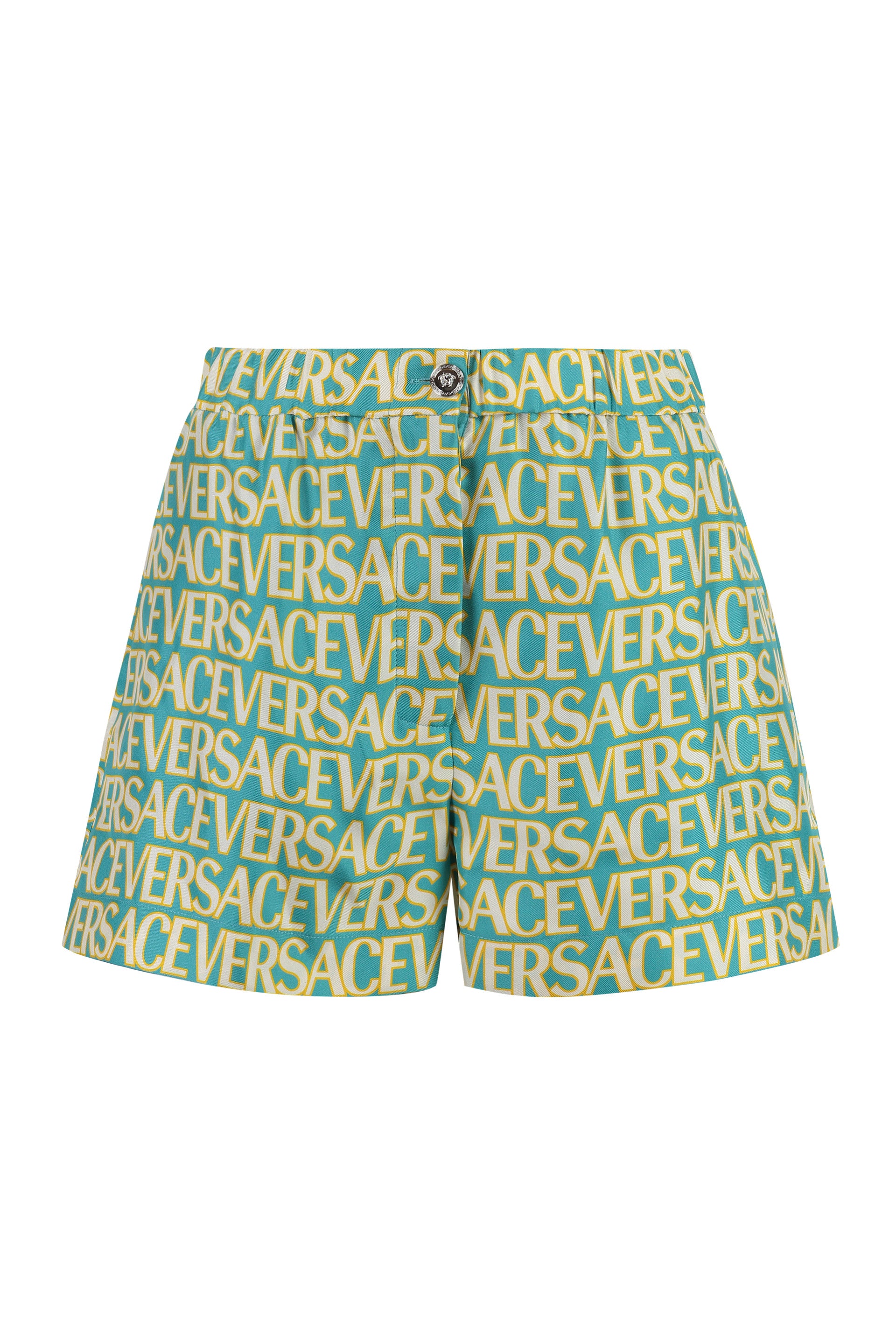 VERSACE Printed Silk Shorts for Women