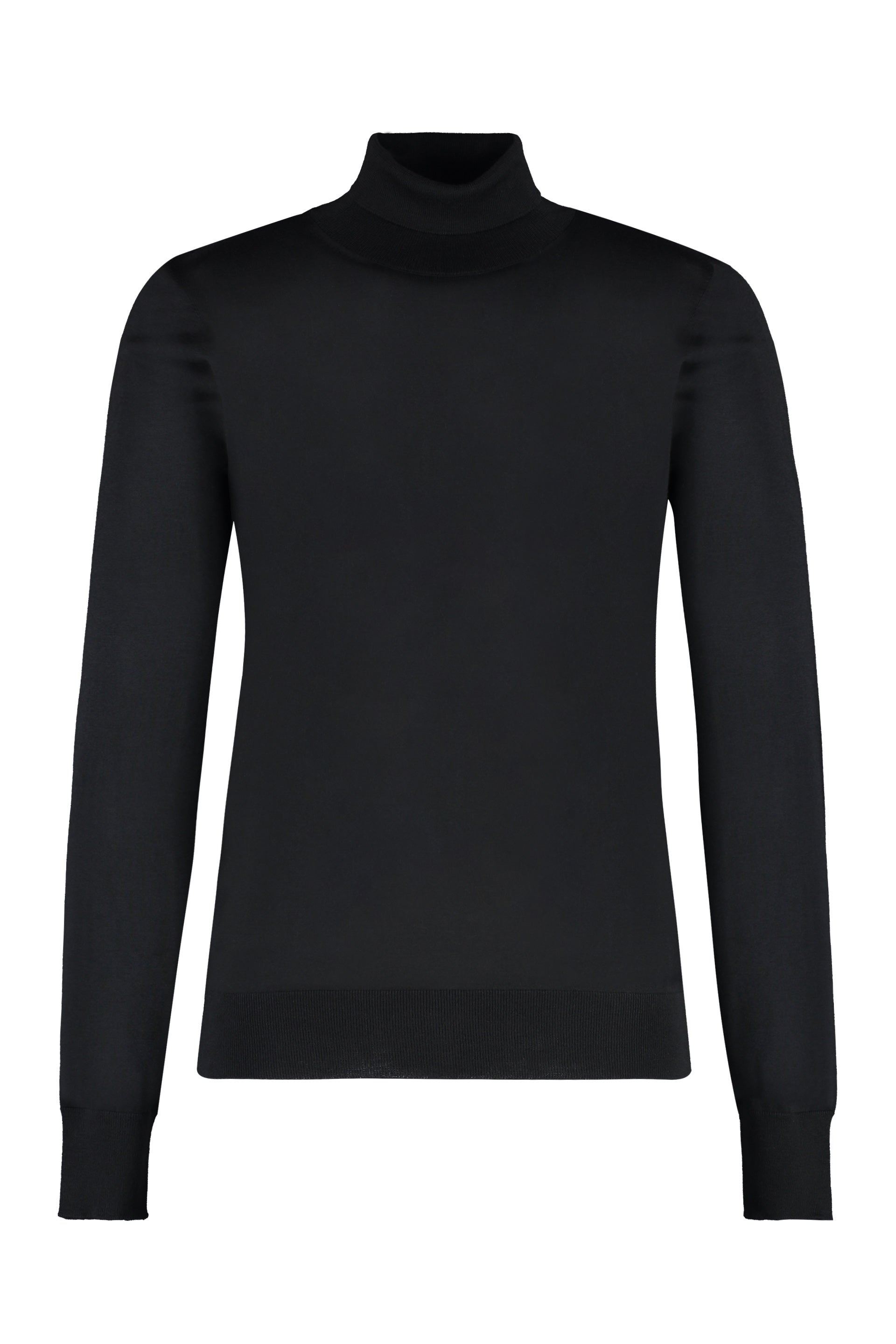 VERSACE Wool Blend Turtleneck Sweater