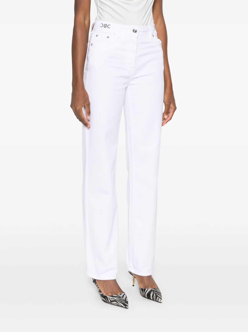 VERSACE Denim Cotton Jeans for Women - Classic Fit