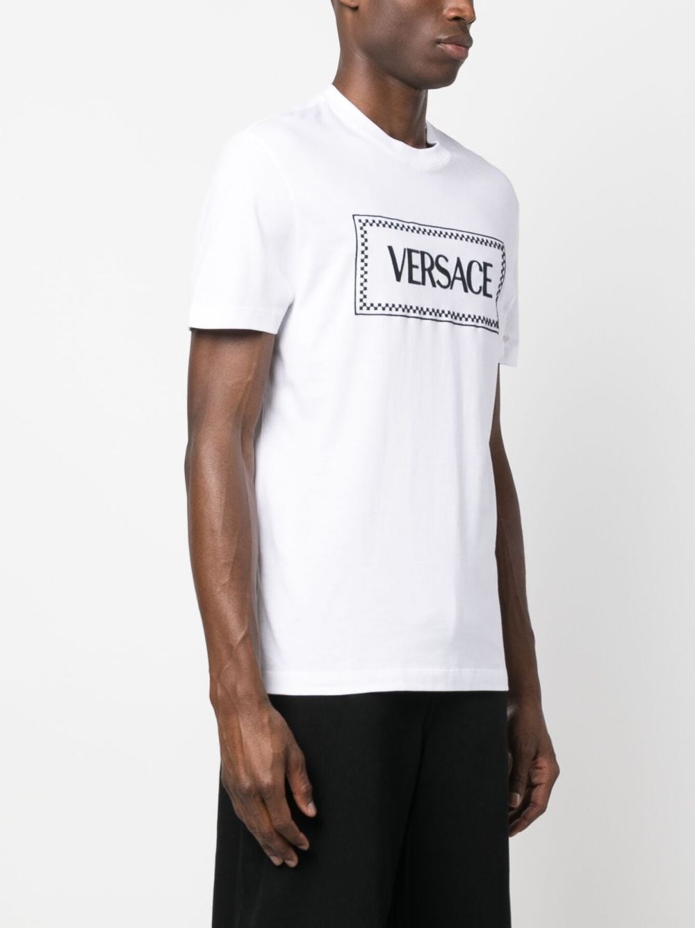 VERSACE Cotton T-Shirt for Men - SS25 Collection