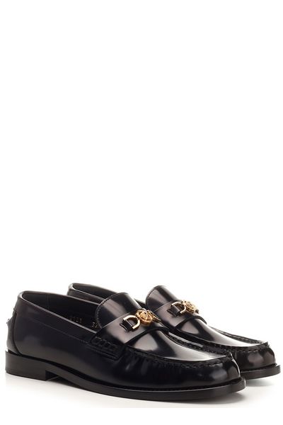 VERSACE Medusa Leather Loafers for Women - SS25