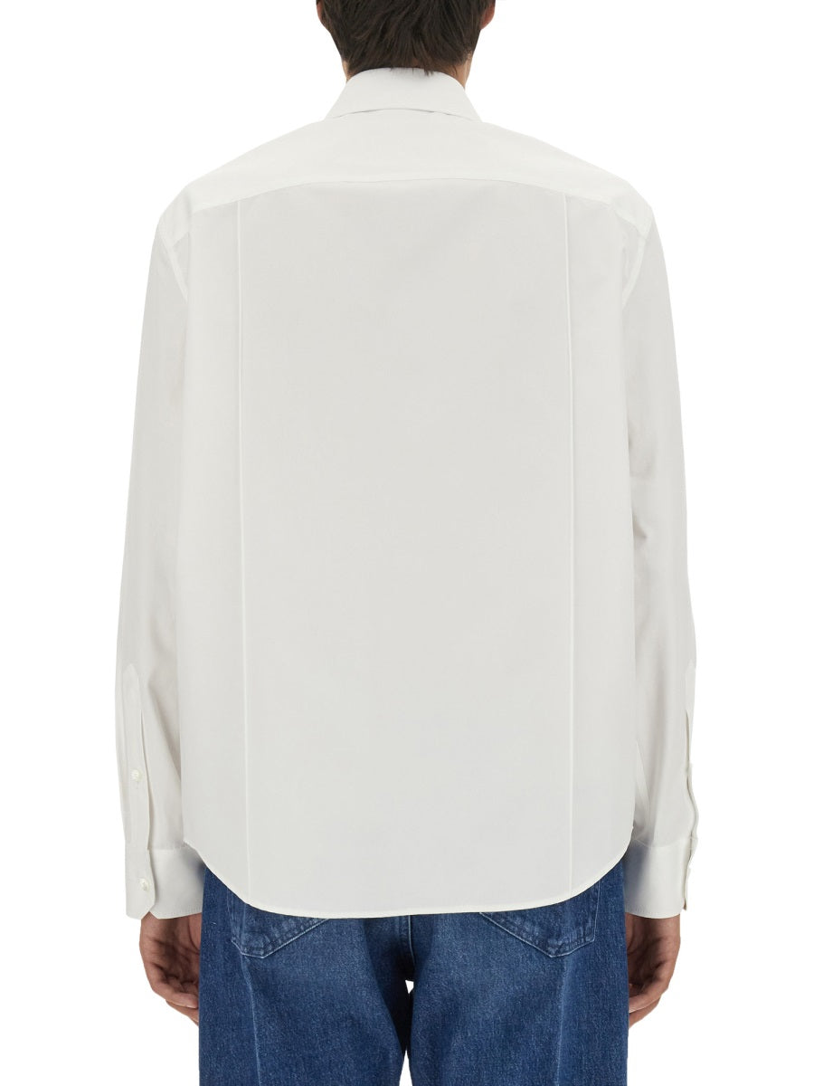 VERSACE Men's Regular Fit Dress Shirt with Buckle - Size 48