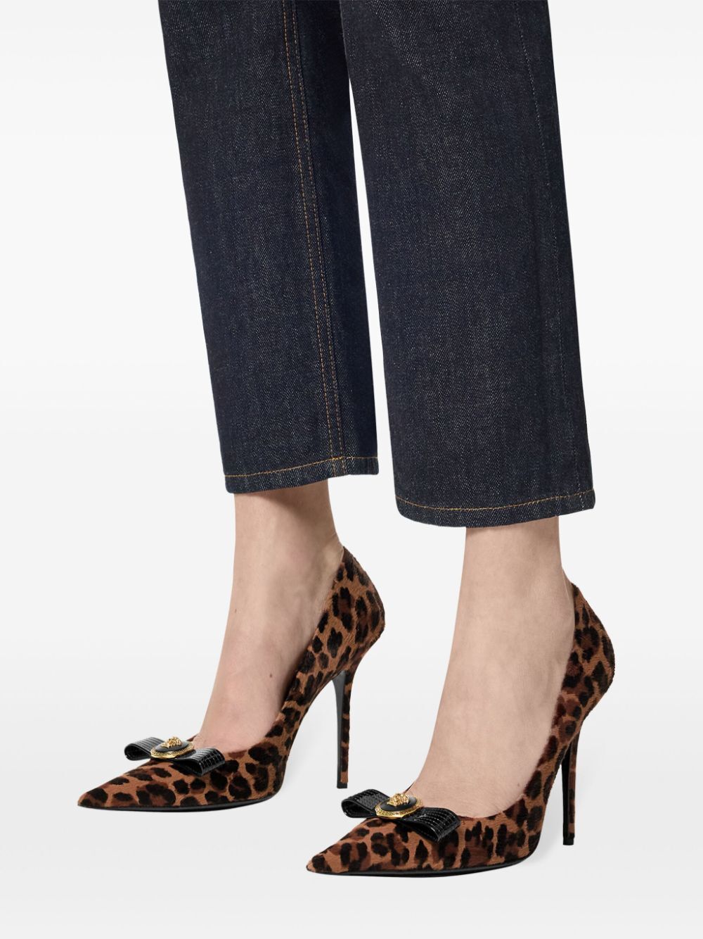 VERSACE Chic Leather Pumps for Women - Style T.110