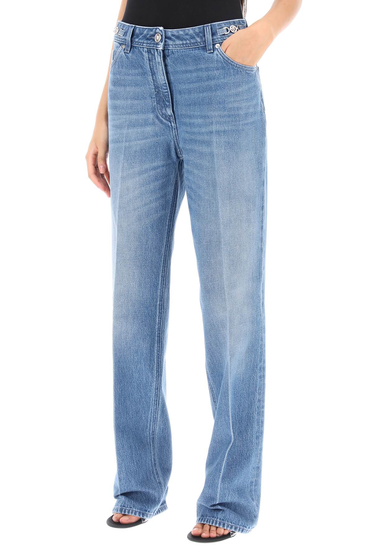 VERSACE Boyfriend Fit Denim Jeans