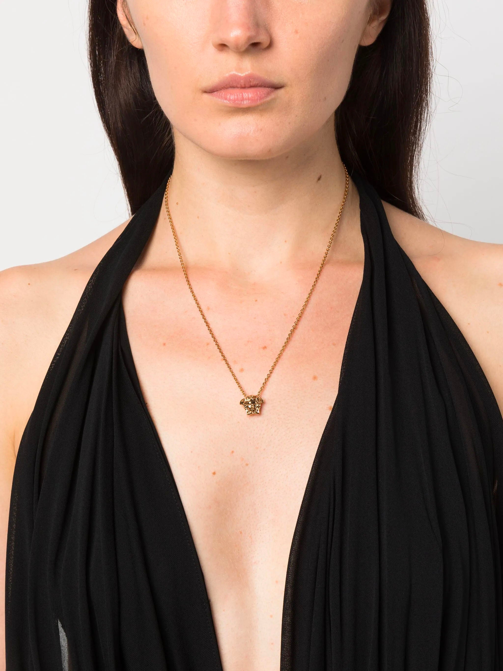 VERSACE Mini Medusa Pendant Necklace