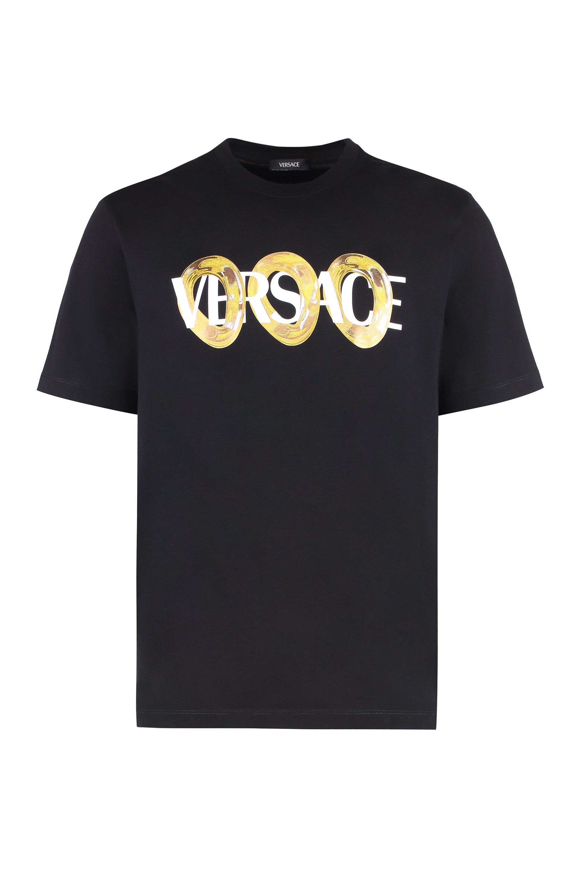 VERSACE Cotton Crew-Neck T-Shirt for Men