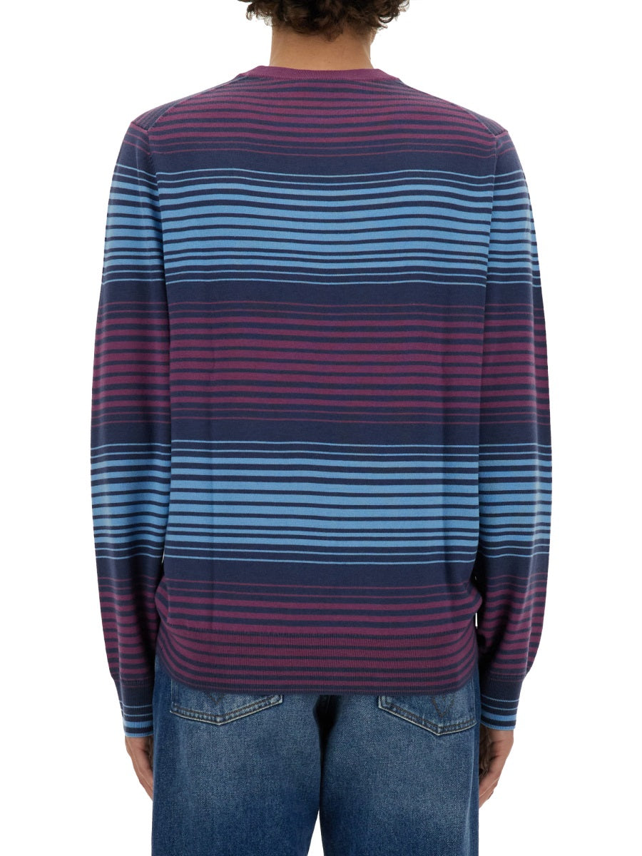 PS BY PAUL SMITH Men's Striped Merino Wool Shirt - Size L