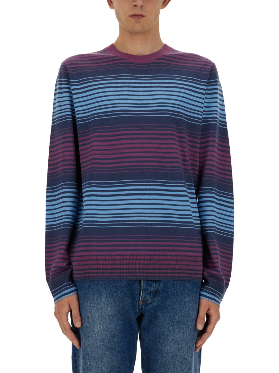 PS BY PAUL SMITH Men's Striped Merino Wool Shirt - Size L
