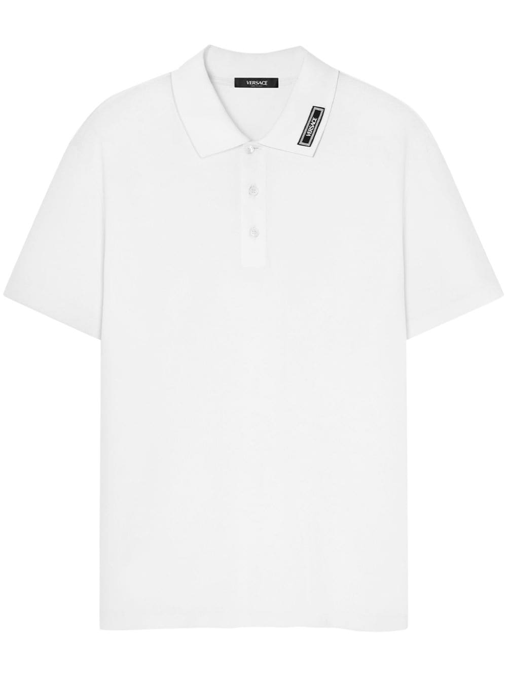 VERSACE Modern Logo Piquet Polo Shirt