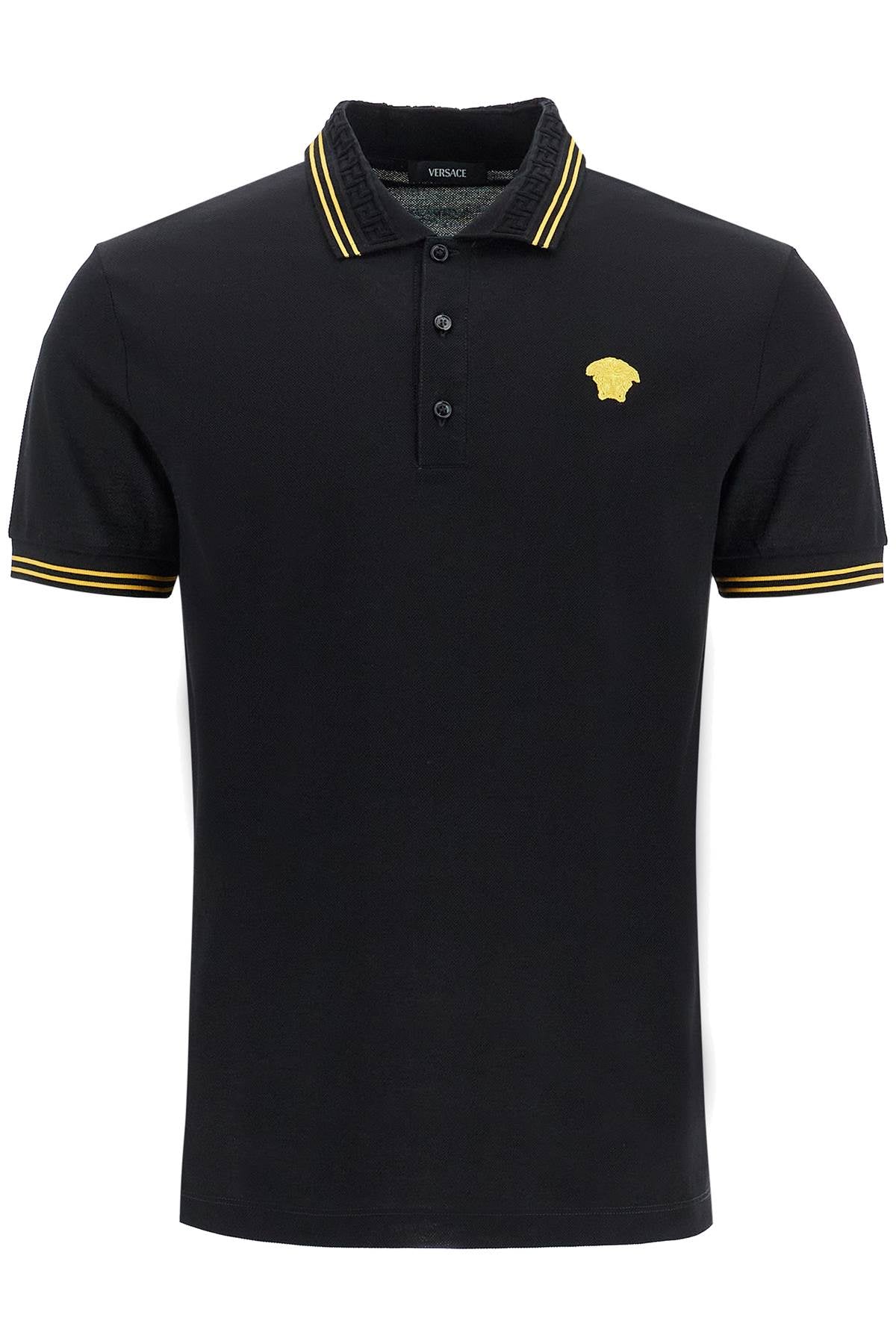 VERSACE Premium Piquet Polo Shirt for Men - SS25 Collection