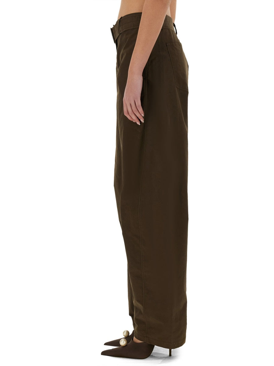 MAGDA BUTRYM Wide Leg Pants with Belt - Size 36