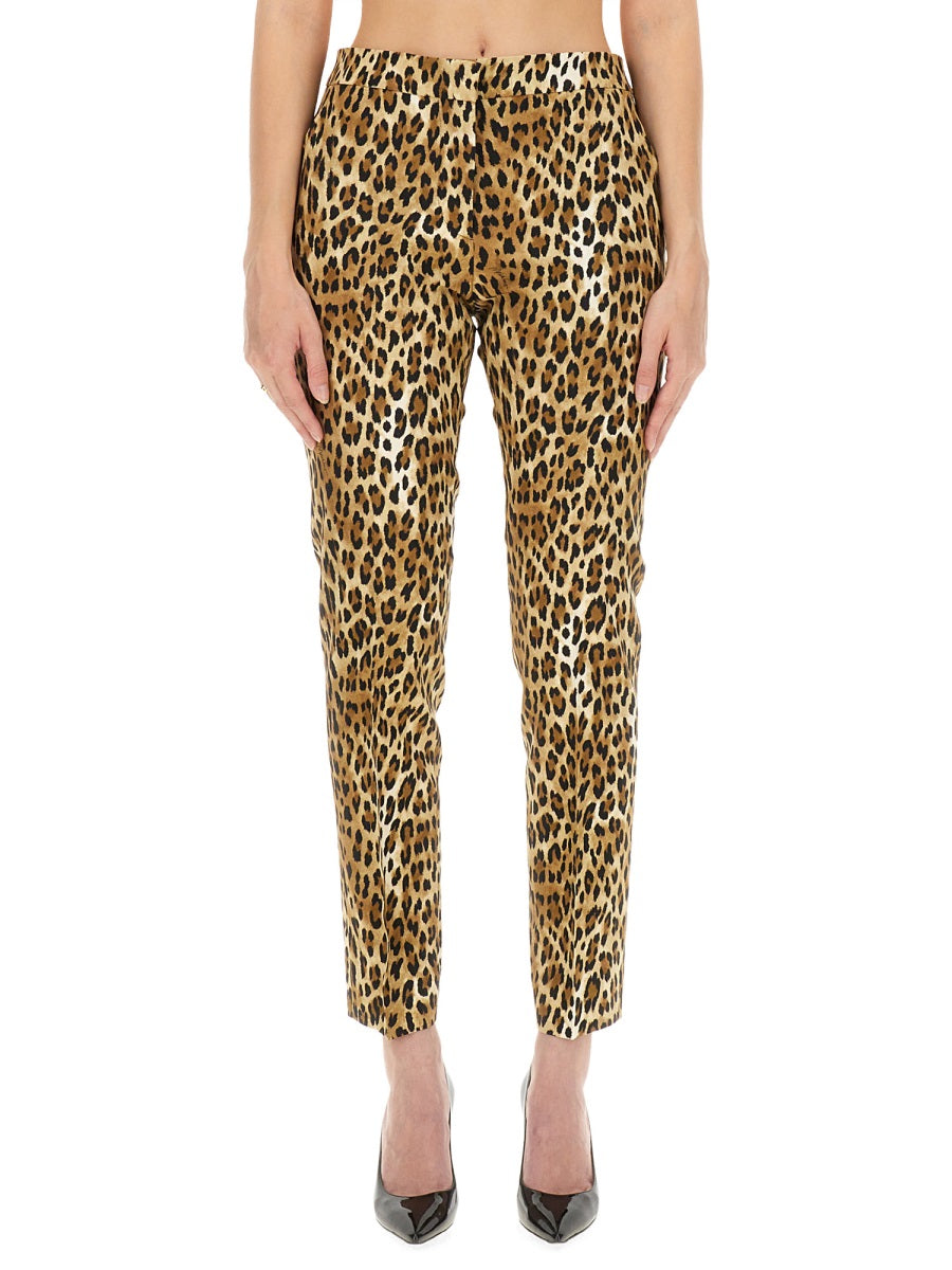 MOSCHINO Animal Print Trousers - Size 42