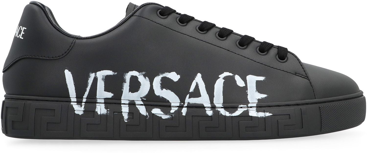 VERSACE Greek-Inspired Low-Top Fashion Sneakers for Men