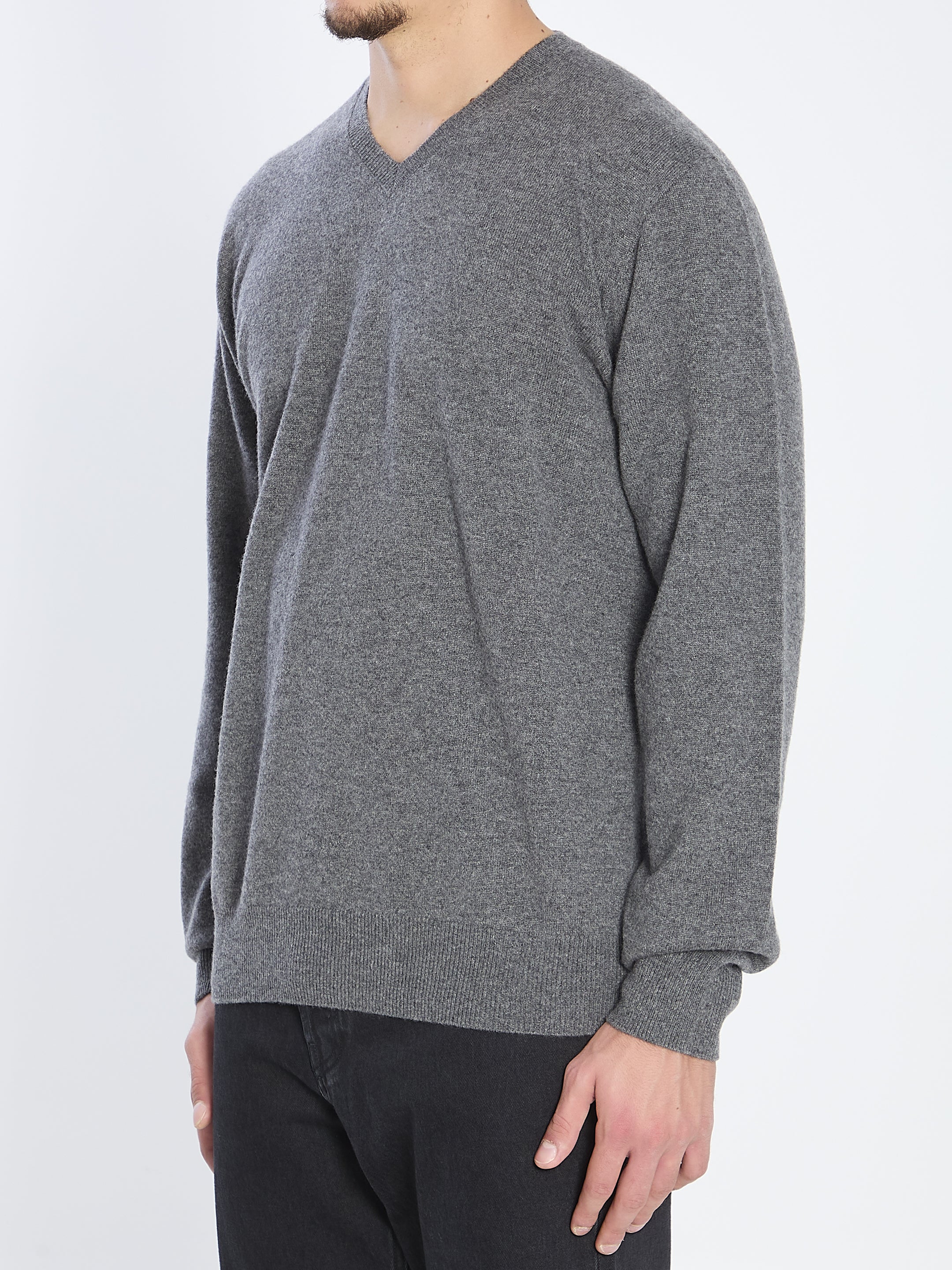 THE ROW Men's V-Neck Cashmere Sweater - Regular Fit