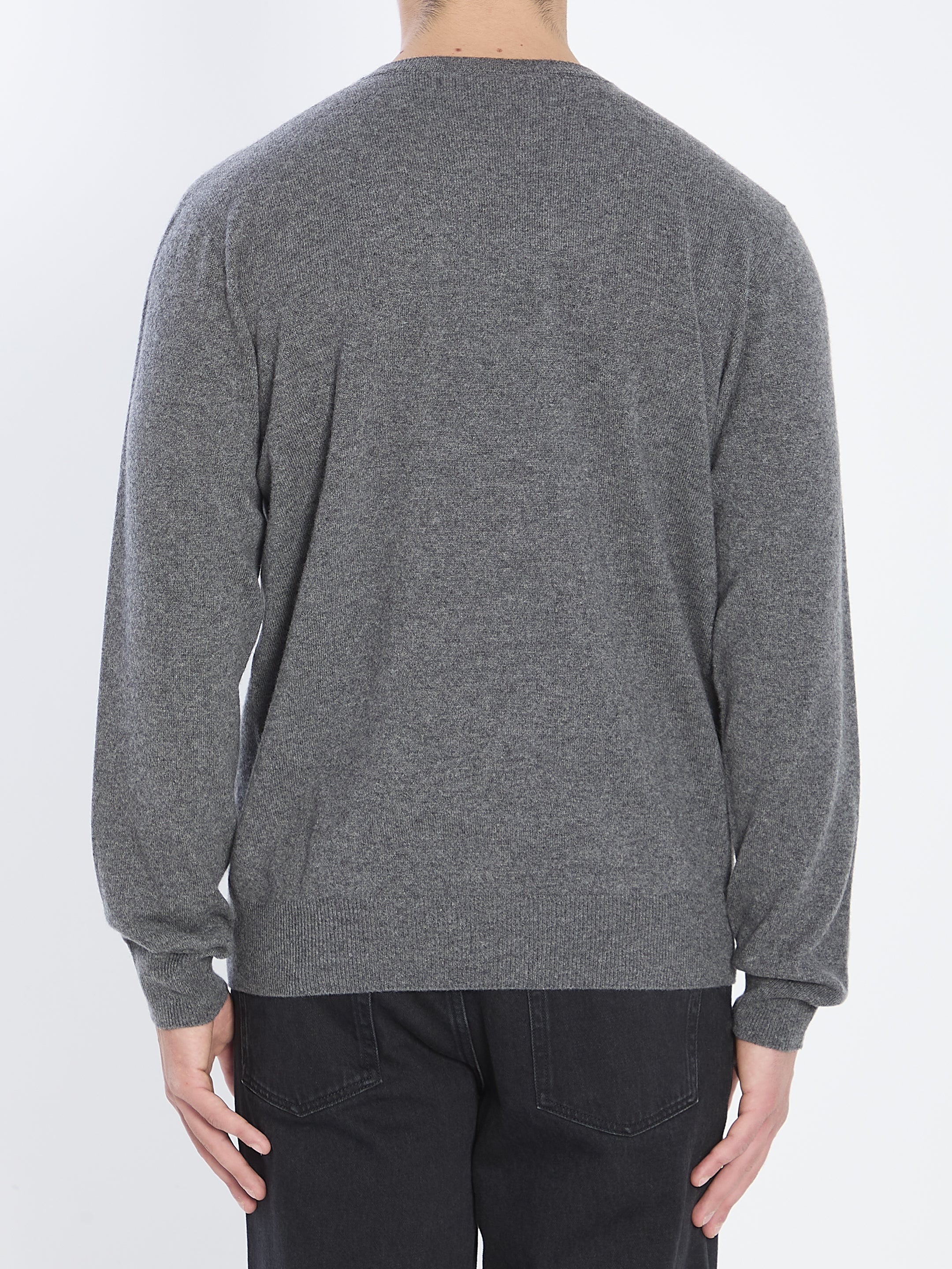 THE ROW Men's V-Neck Cashmere Sweater - Regular Fit
