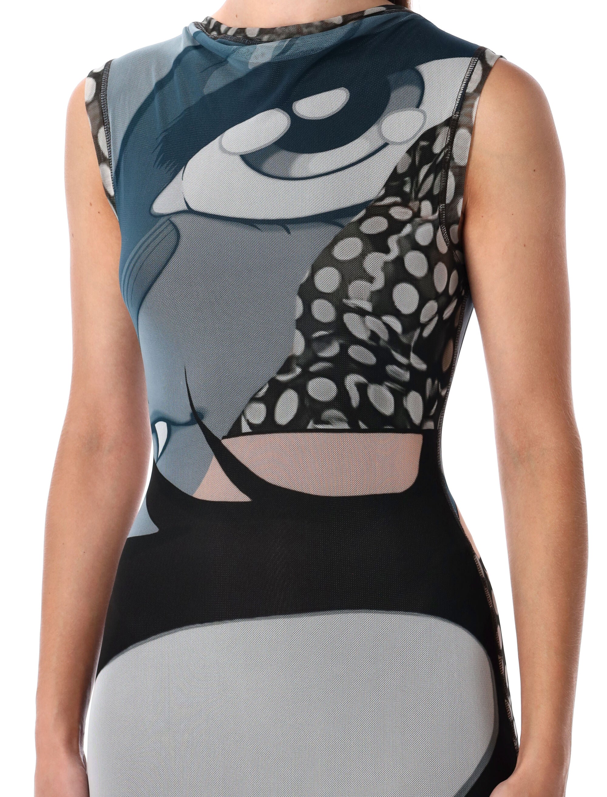 OTTOLINGER Artistic Printed Bodycon Midi Dress - Size S