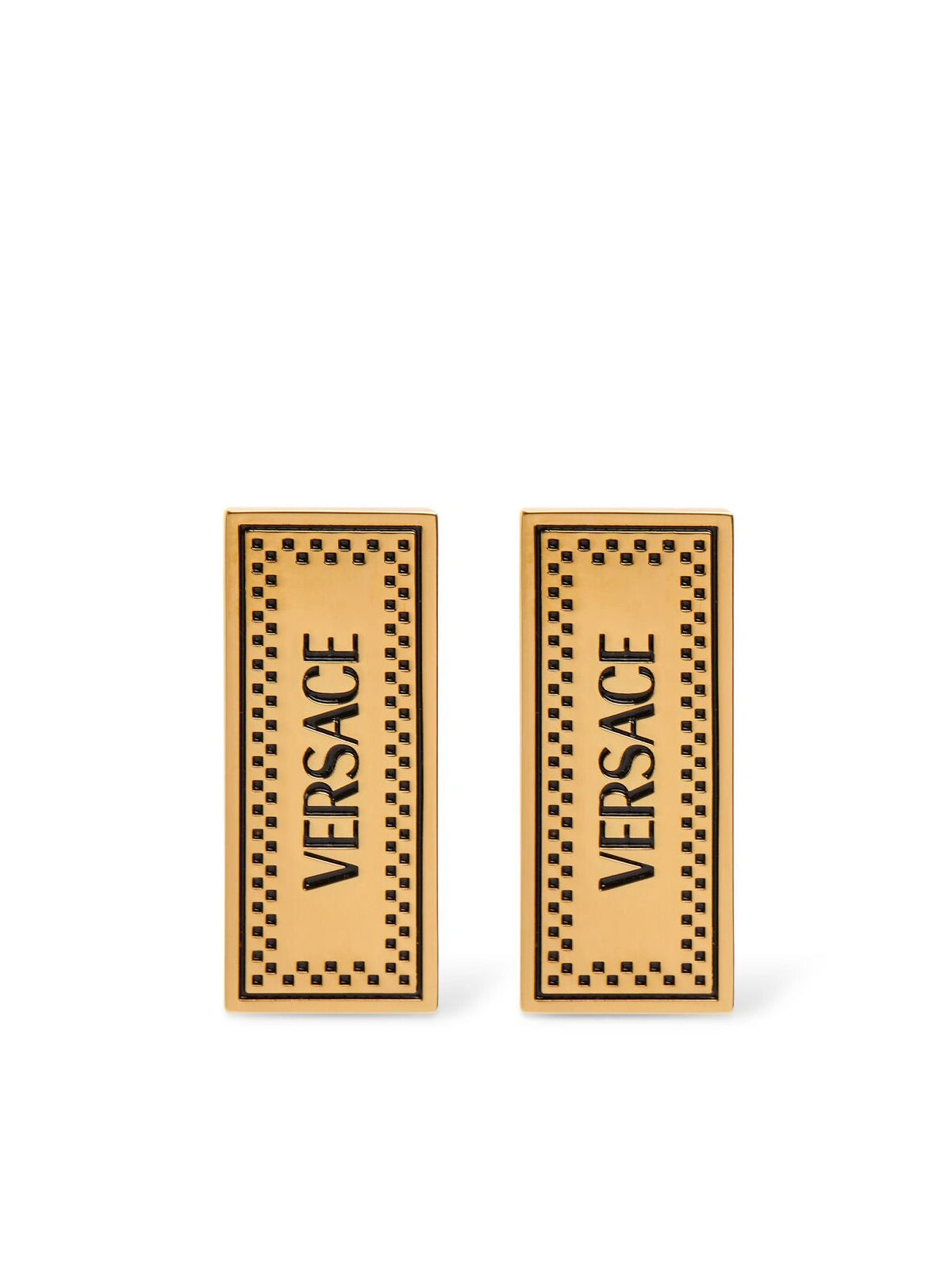 VERSACE 90s Logo Mini Earrings