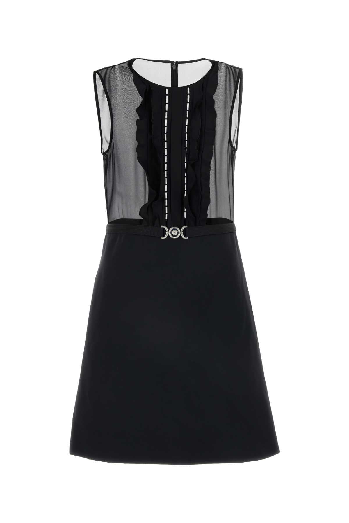 VERSACE Chic Silk-Blend Mini Dress for Modern Women