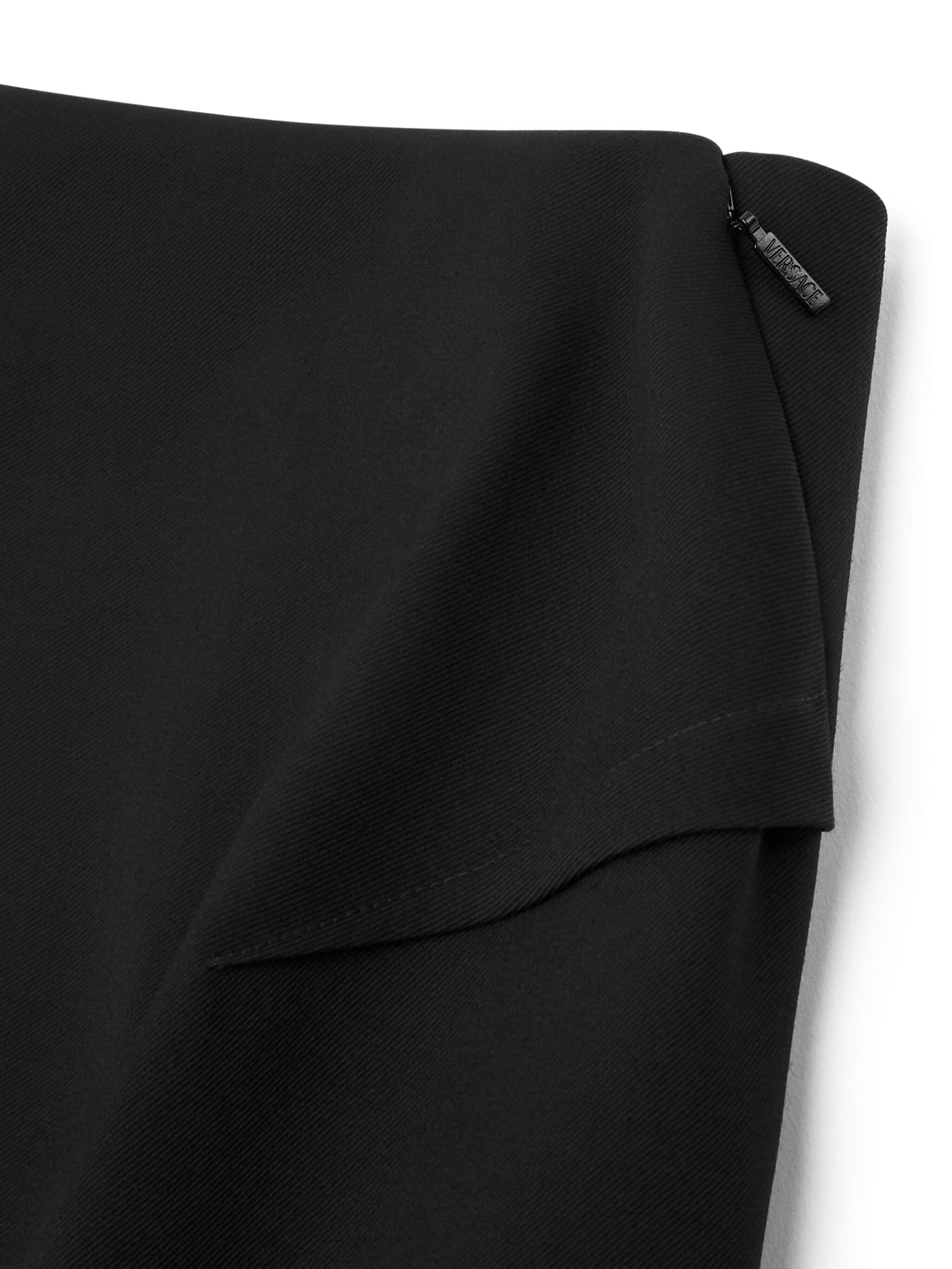 VERSACE Stretch Wool Mini Skirt