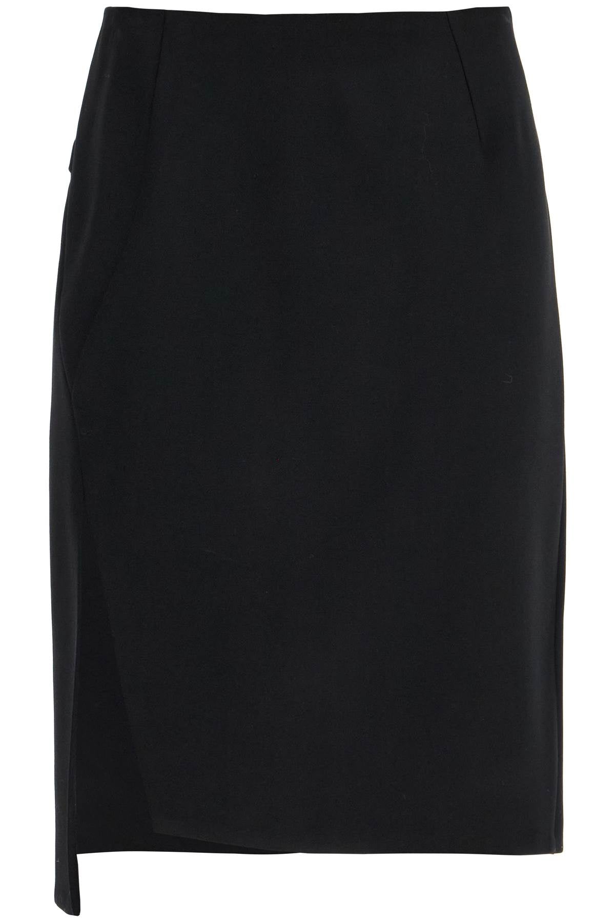 VERSACE Stretch Wool Mini Skirt