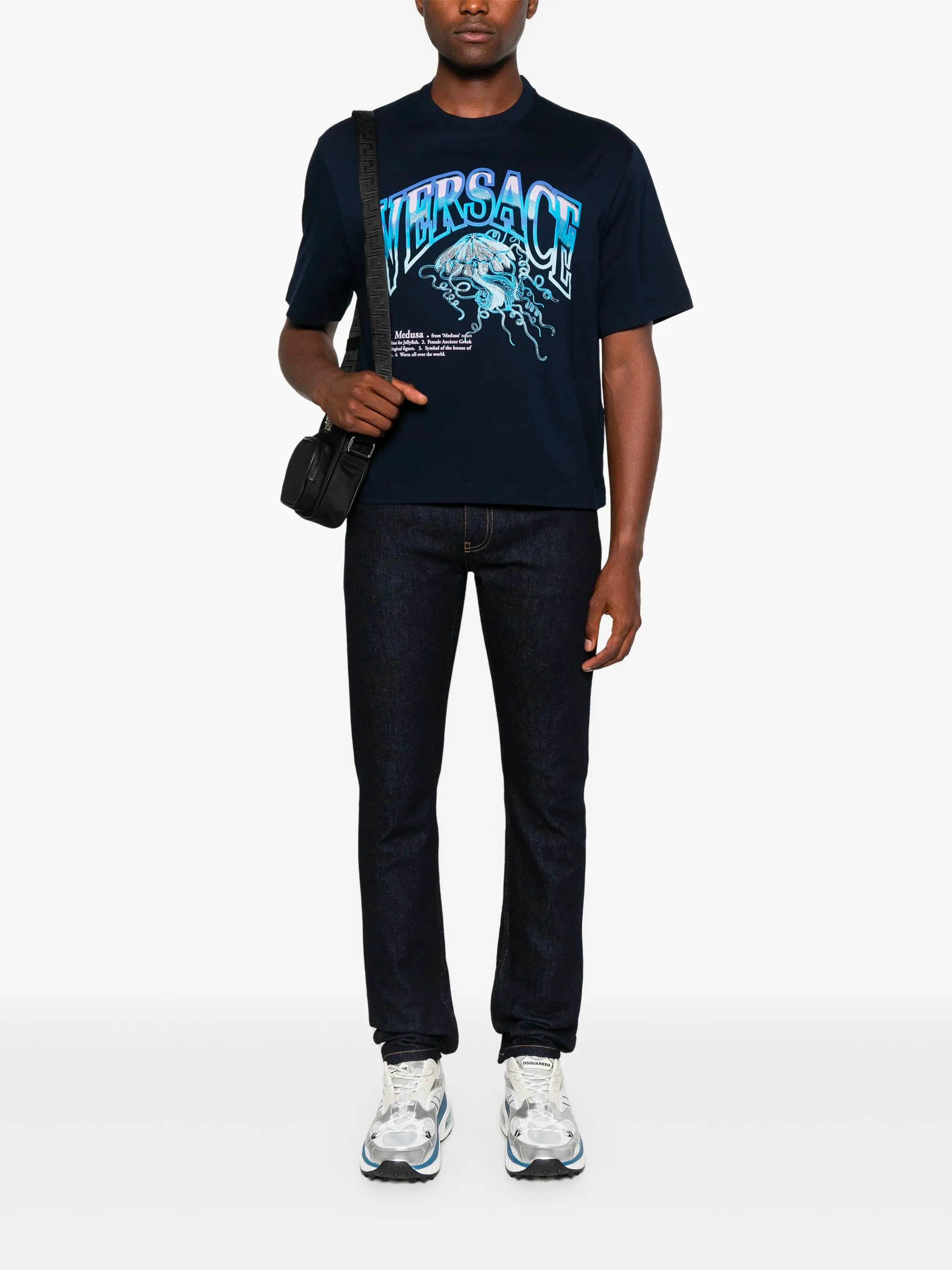 VERSACE The Medusa Varsity Boxy T-Shirt (Size M)