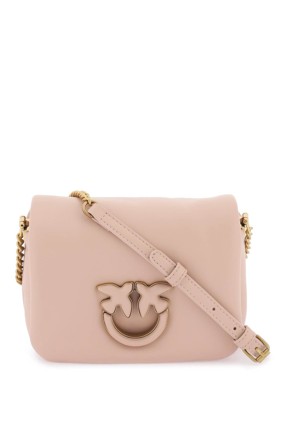 PINKO Mini Love Click Baby Puff Leather Handbag