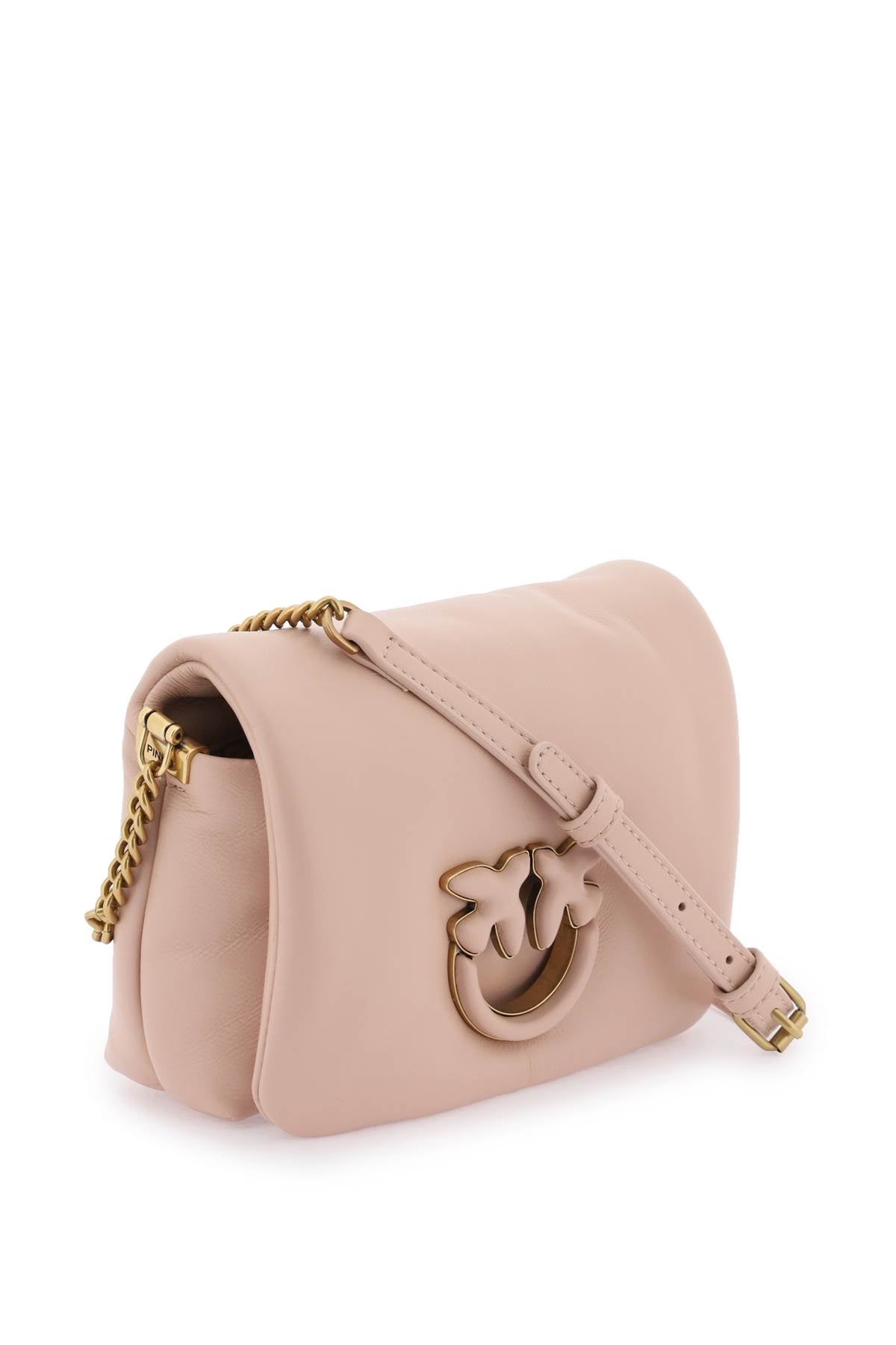 PINKO Mini Love Click Baby Puff Leather Handbag