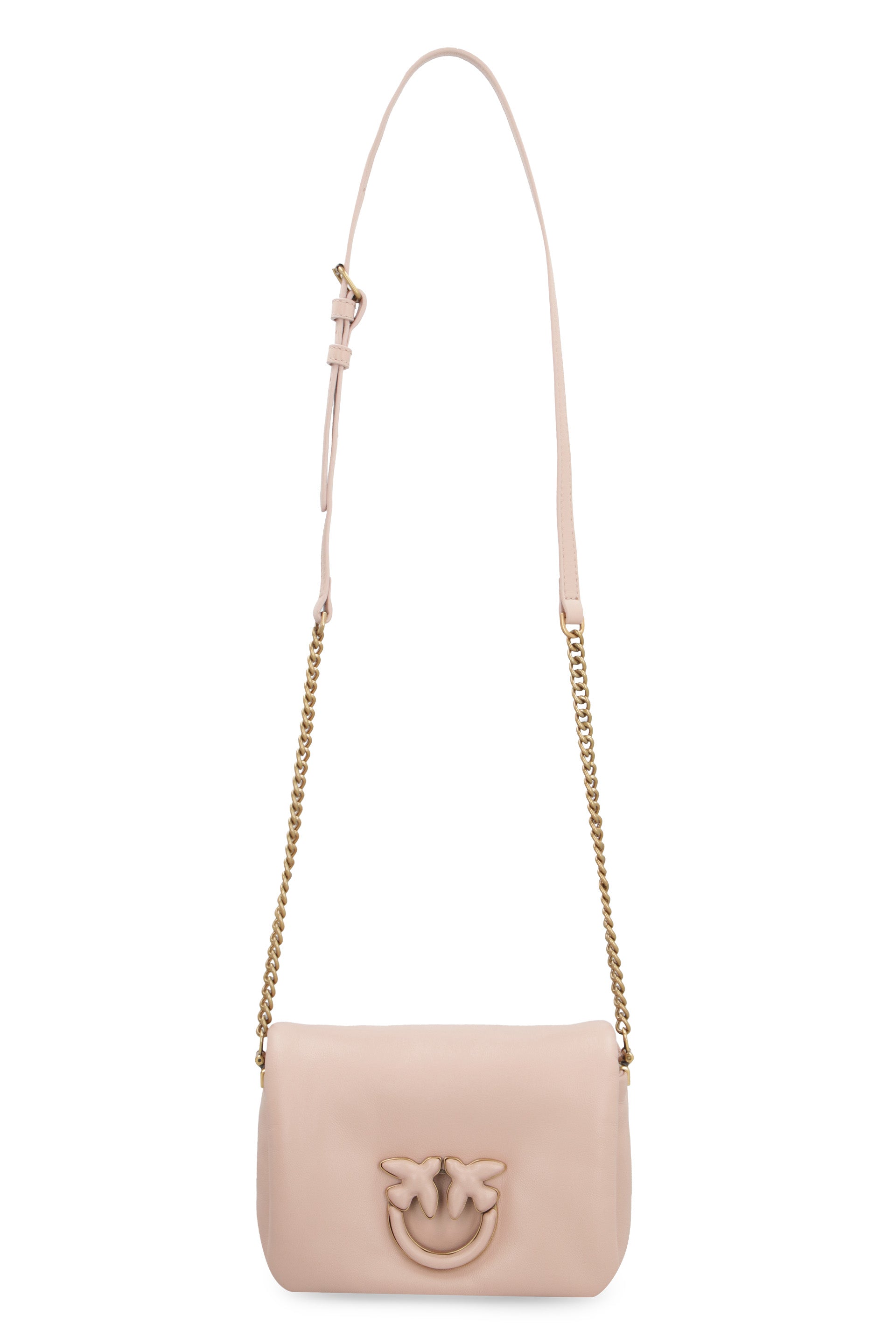 PINKO Mini Love Click Baby Puff Leather Handbag
