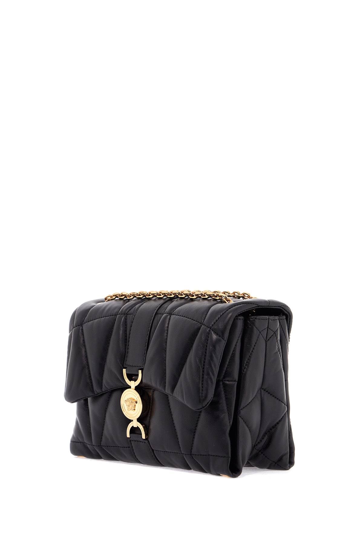VERSACE Nappa Leather Kleio Shoulder Bag