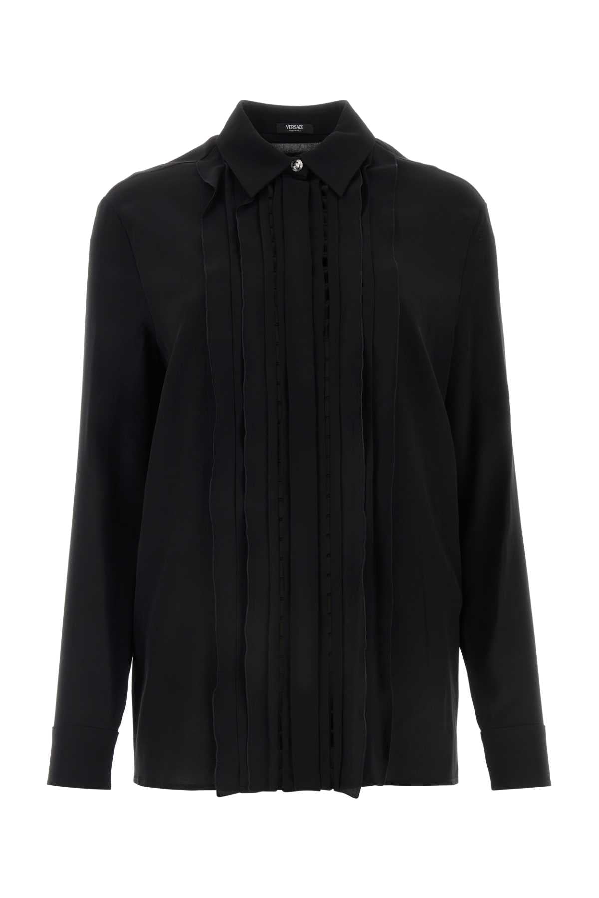 VERSACE Chic Crepe Shirt for Women - FW24 Collection