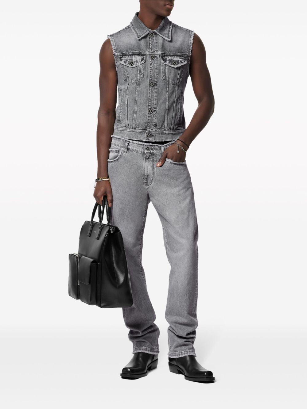 VERSACE Men's Denim Pants for FW24