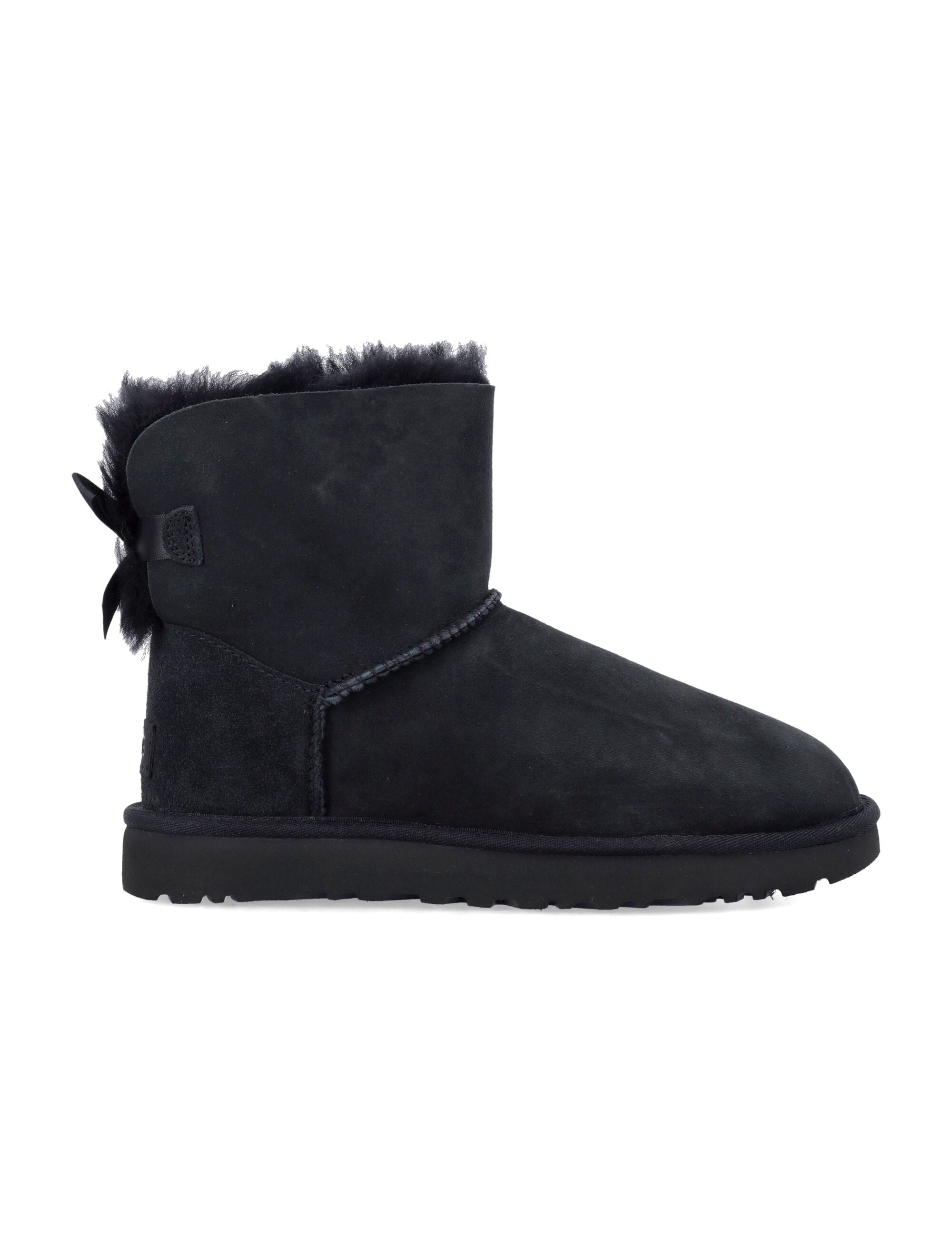 UGG Mini Bailey Bow II Suede Leather Ankle Boots