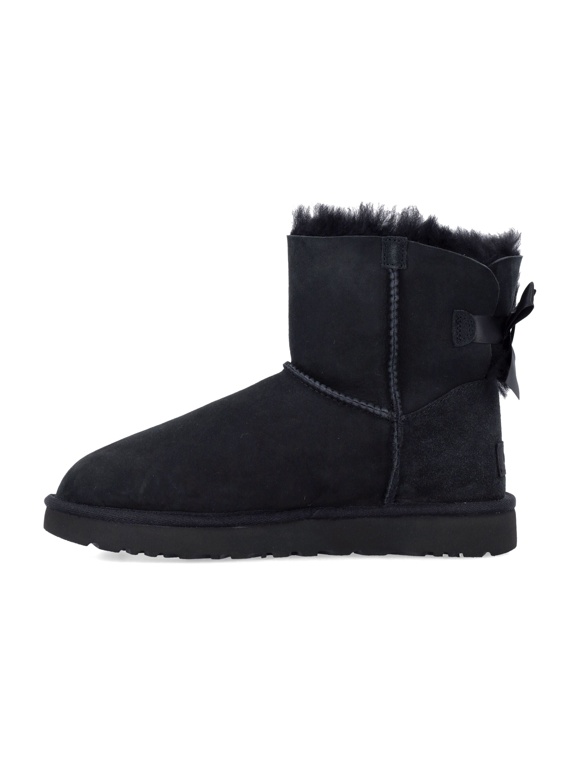 UGG Mini Bailey Bow II Suede Leather Ankle Boots